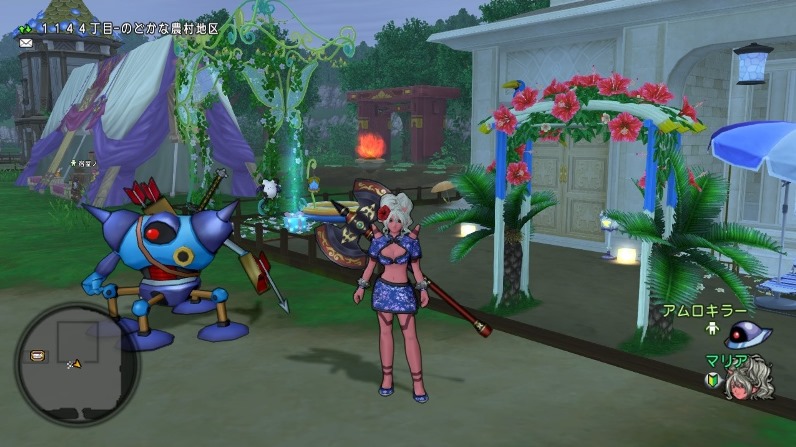 マリアの家の前