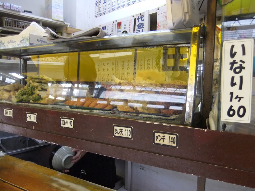 田舎＠目黒の天ぷらケース20131021.JPG