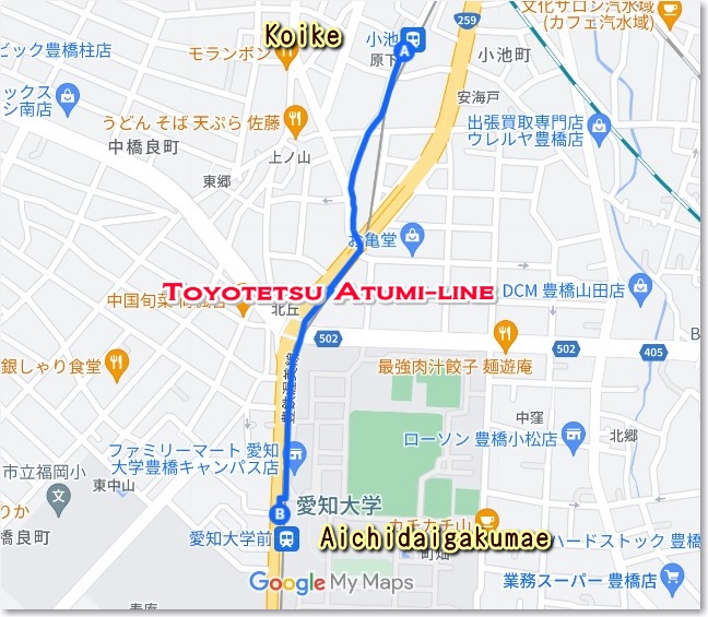 MAPto愛知大学前