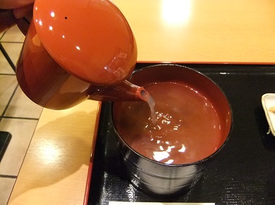 蕎麦処こまち＠郡山・うすい百貨店のそば湯