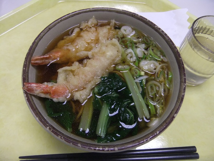 足立区役所職員食堂の天ぷらそば390円１20130719.JPG