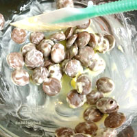 130425 クーベルチュールチョコ＋バター　溶けるのか？