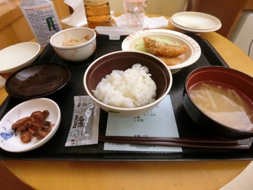 東大病院　魚介のフライ定食.JPG