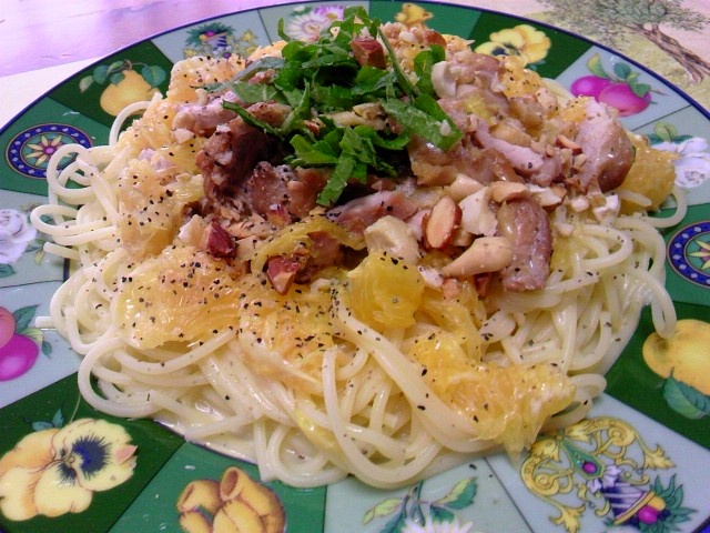 夏みかんとチキンのサマーパスタ.JPG
