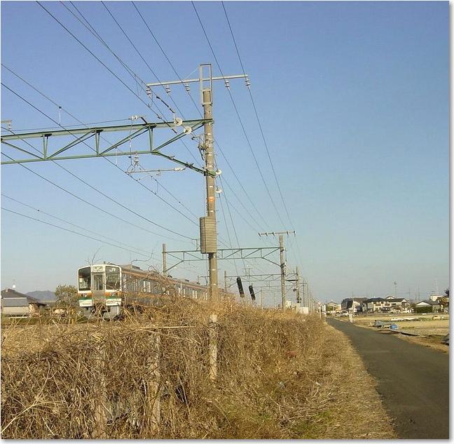 29線路沿いを・・・