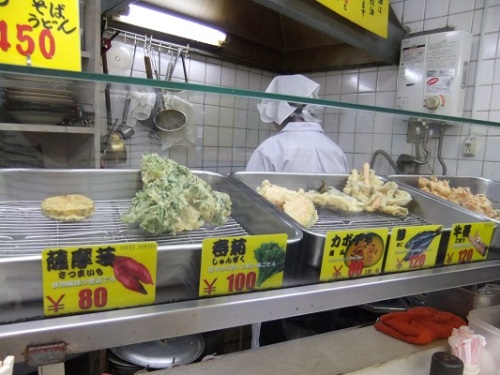 柳屋＠笹塚の天ぷらケース20120327.JPG