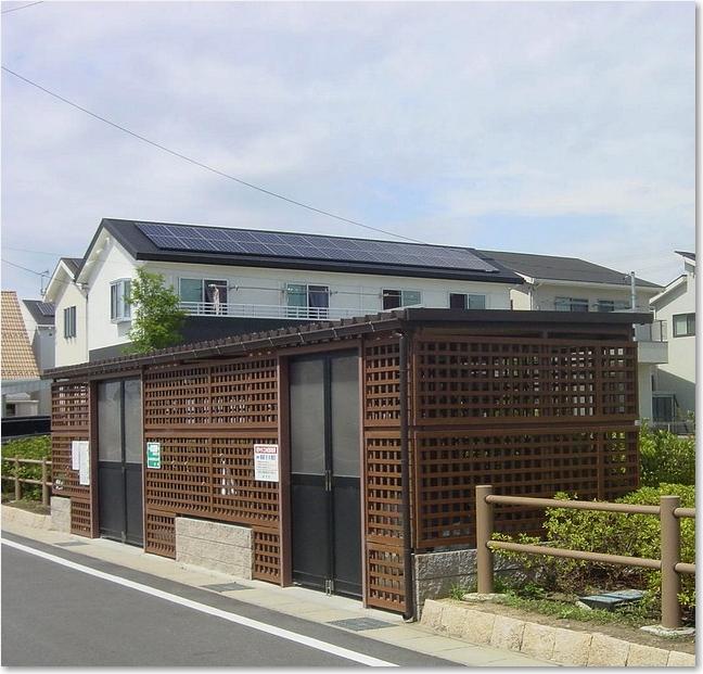 11ゴミステーションも新築です