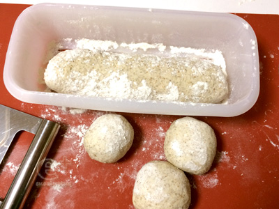 150116国産小麦＋ライ麦のパン - 二次発酵前