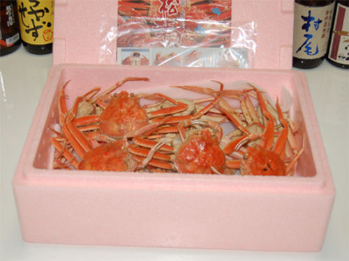 カニ箱・　カニはグルメの王様