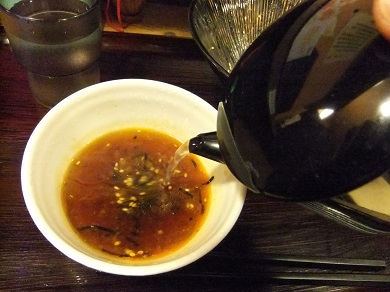 生そば玉川池袋東口店のそば湯