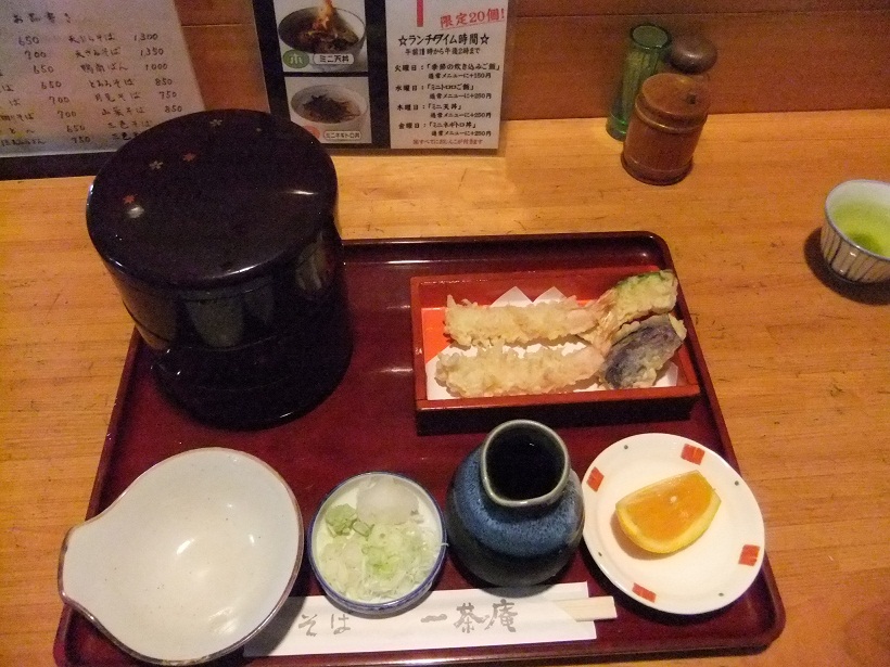 一茶庵桐生店の三色天もり１20120629.JPG