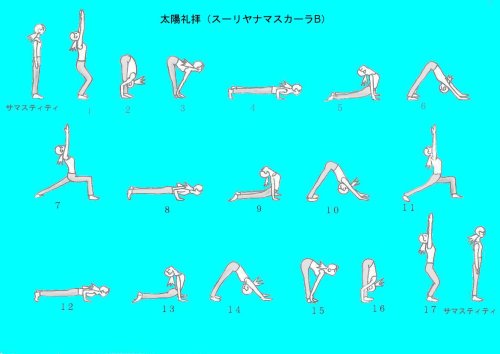 スーリヤナマスカーラb 太陽礼拝 心身爽快ヨガノート 楽天ブログ