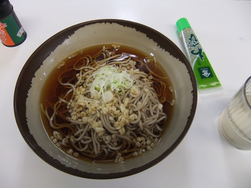 青砥そばの冷したぬきそば１20120803