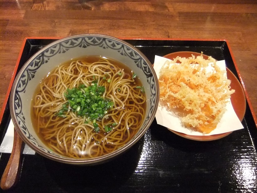 鐘庵静岡駅前店の桜えびそば580円20131228.JPG