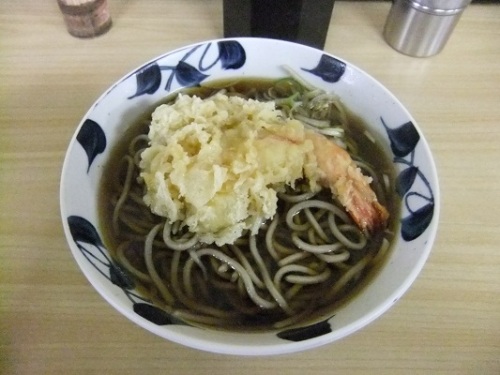 青山＠神楽坂の海老天そば１20120209.JPG