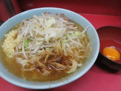 20150903_ラーメン二郎桜台駅前店_小ラーメンと生たまご.JPG