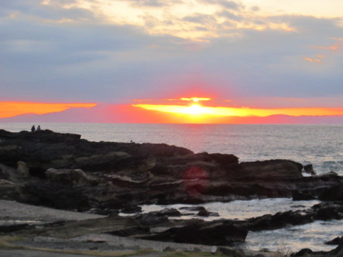 城ヶ島京急ホテルからの夕陽