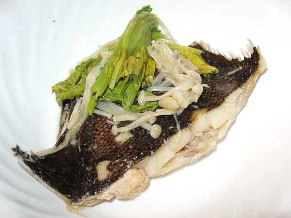 カレイの酒蒸し