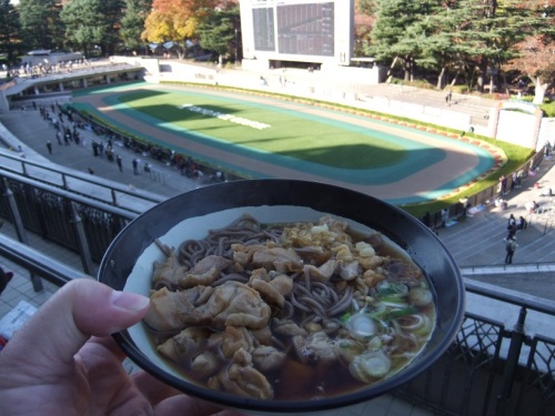 馬そば深大寺＠東京競馬場4Fのとりそば450円１