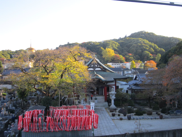 高尾駅からの大光寺と紅葉