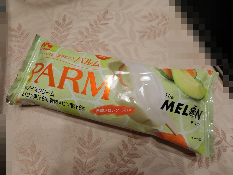 森永製菓　ＰＡＲＭ　ザ・メロン　パケ.JPG