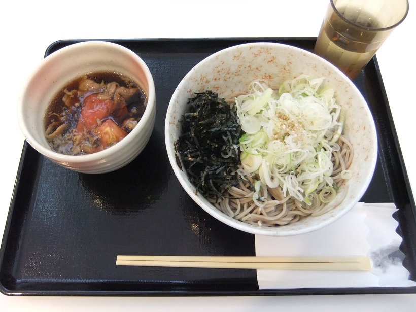 あずみ野＠羽田空港の牛肉とトマトのつけそば１20130731.JPG