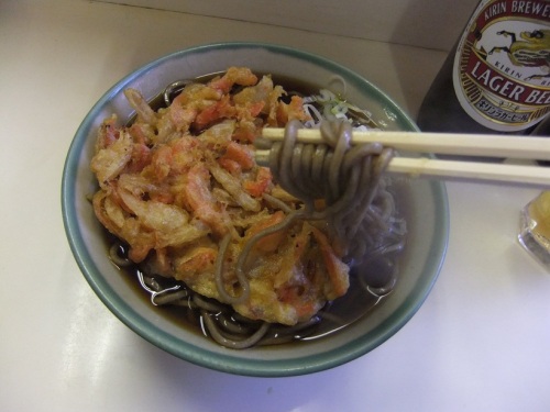 よっちゃん食堂＠浦安魚市場の天ぷらそば２20120826.JPG