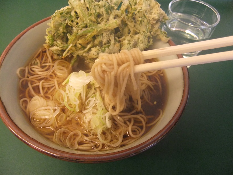 文殊志村三丁目店の春菊そば２20130917.JPG