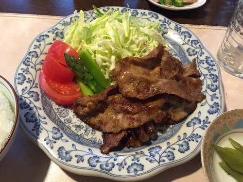 豚肉のしょうが焼き　