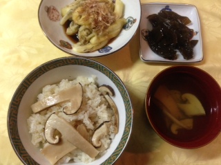 013.8.1 matsutake dinner.JPG