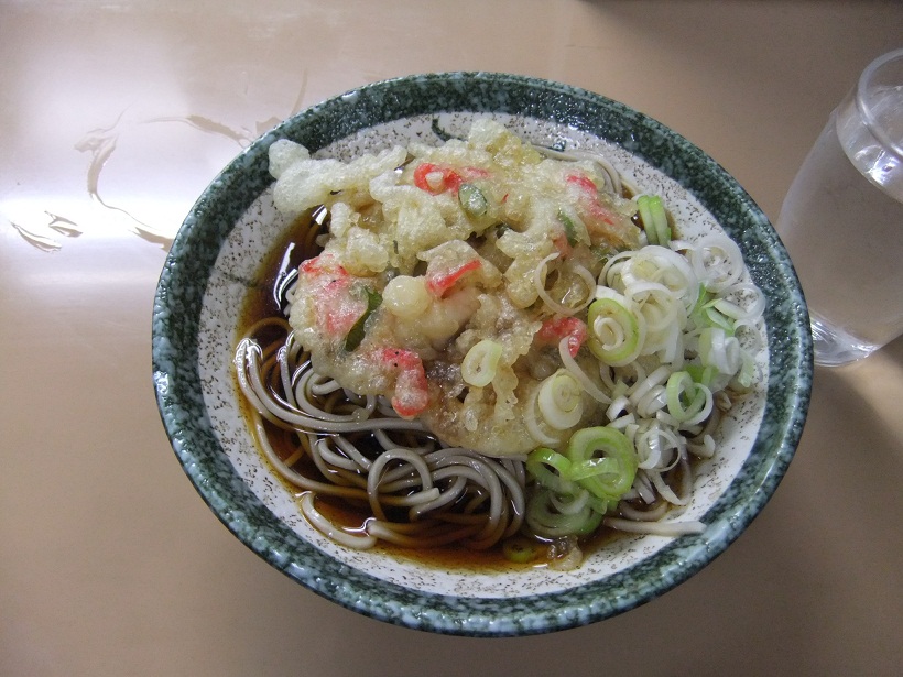 かしやま＠田端の冷やし天ぷらそば１20120602.JPG