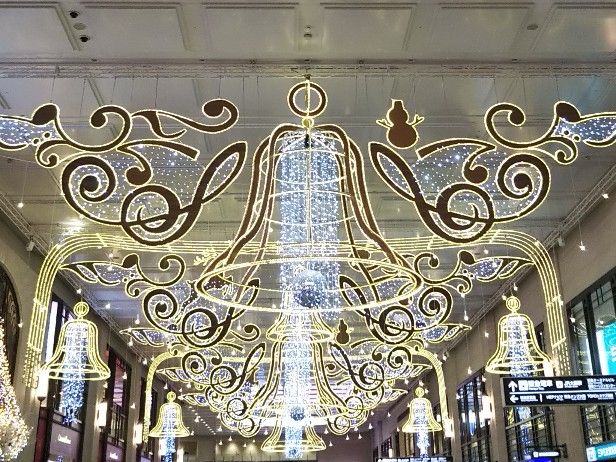 クリスマスアーケード_ト音記号と鐘