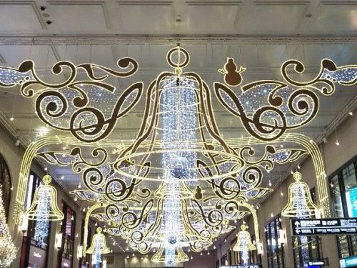 クリスマスアーケード_ト音記号と鐘