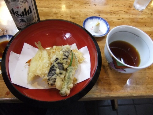 千住２丁目・柏屋のほろ酔いセット（天ぷら）20120603.JPG