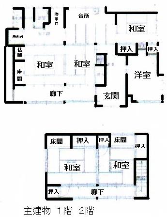 下岸本町　主建物　間取り図.jpg