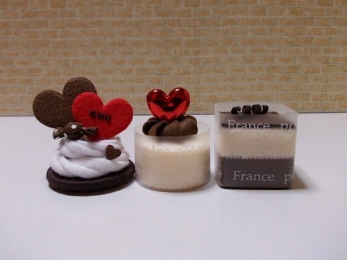 ハートのショコラケーキ&バレンタインプティフール3種SET