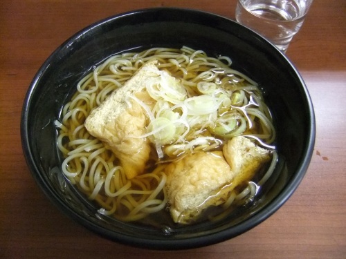 長岡庵＠長岡駅の栃尾あぶらげそば430円＋ふのりそば50円
