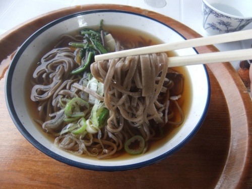 みはらし茶屋＠伊豆長岡・伊豆の国パノラマパーク内のぶっかけそば１