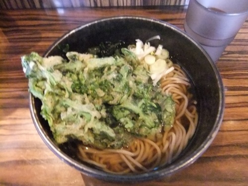 生そば睦月＠三ノ輪橋の春菊そば420円１