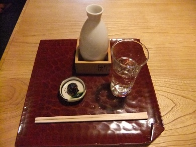並木藪蕎麦のそば湯で酒20120516.JPG