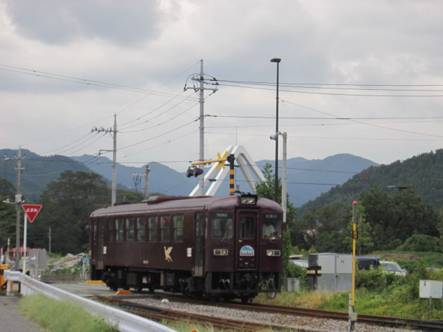 はねたき橋と、わたらせ渓谷鉄道