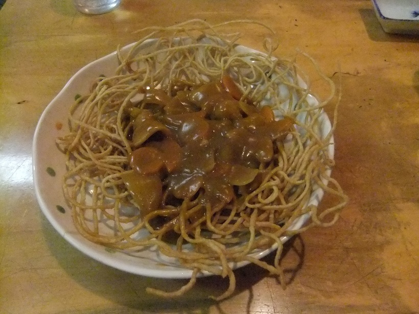 柳原２丁目・やなぎ家のあげそばカレー450円20131126.JPG