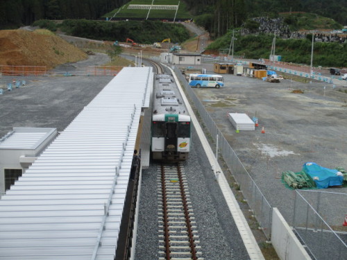 女川駅の列車