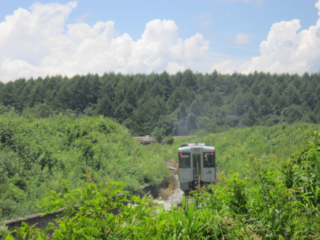 清里方面に向かう列車