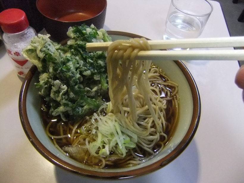 文殊本店＠両国の春菊そば２20131112.JPG