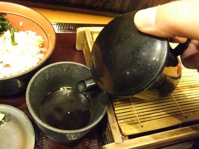 嵯峨谷渋谷店のそば湯