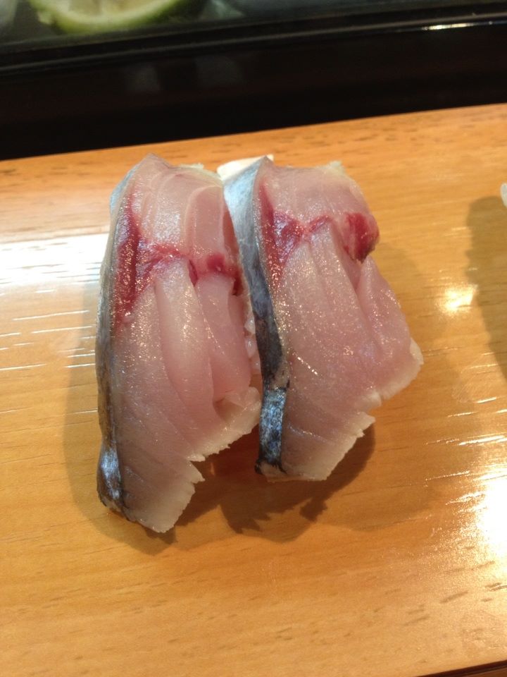 鯖。<br />脂が乗って凄く美味しかった。