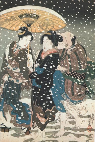 歌川　国貞（浮世絵）　　神無月初雪のそうか.jpg