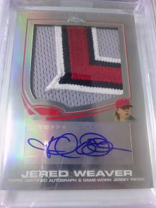 Jered Weaver パッチオート　(１０枚限定).JPG