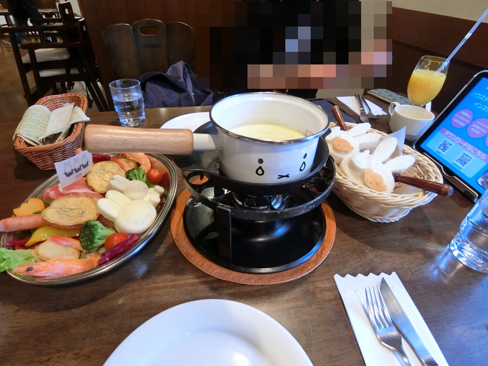 チーズワーフ　ミッフィーのスペシャルチーズフォンデュ.JPG